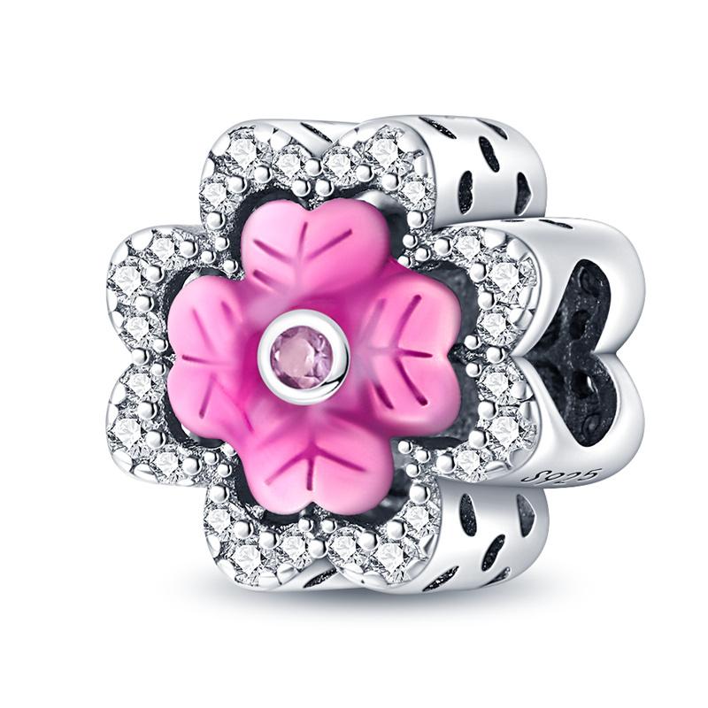 New Copper Exquisite Butterfly Flower Collection Charm Beads For Original 3Mm Bracelet Women Diy Jewelry Gift