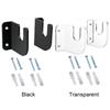 1 Pairs Skateboard Fixed Mount Acrylic Skate Board Wall Holder Decoration Easy Install Non-slip for Bedroom Store Office