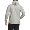 Adidas Terrex Waterproof Primeknit Rain Color Block Striped Hooded Zip Waterproof Long Sleeve Jacket Men Jacket Light-Gray FT6874