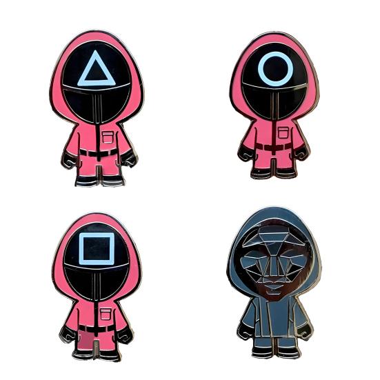 1/4 Pcs TV Series Brooch Cartoon Acrylic Clothes Pin Smooth Touch Hats Scarves Bags Decoration Pin Souvenir Jewelry