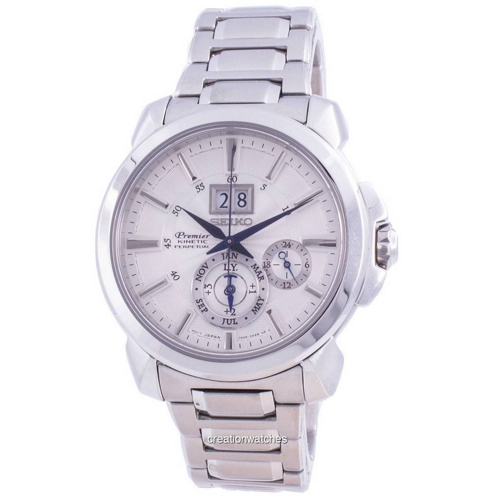 

Мужские часы Seiko Premier Kinetic Perpetual SNP159 SNP159P1 SNP159P 100M