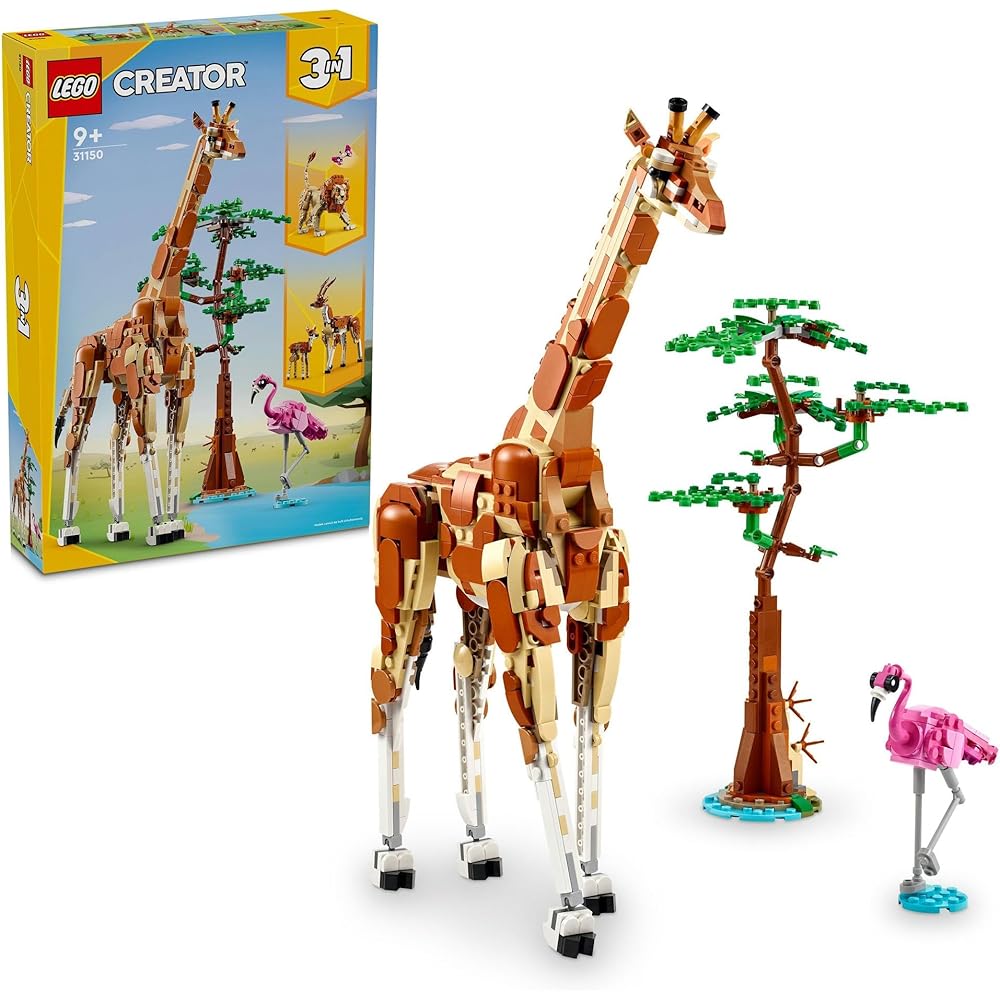 

LEGO Creator Safari Animals Building Set 9-11 Years Old Kids Educational Toy 31150