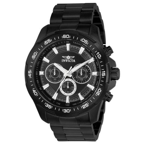 

Invicta Men s Speedway Quartz Stainless Steel Casual Watch, Color: Black (Model: 22785)