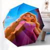 Princess, Rapunzel Automatic Opening and Closing Umbrella, Compact Travel Umbrella, Lightweight and Portable, Suitable for Beach Commuting B