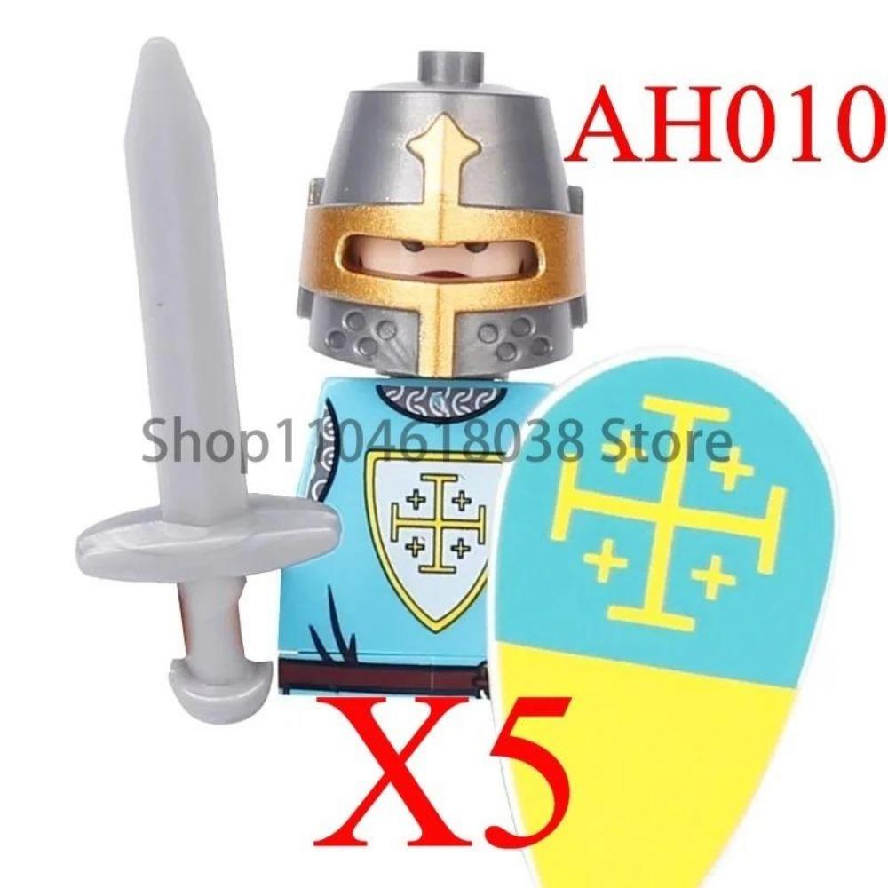 Zielony Smok Rycerze Kruk Tarcza Figurki Akcji MOC Średniowieczni Starożytni Rycerze Scena Klocki Kreatywne Zabawki dla Dzieci