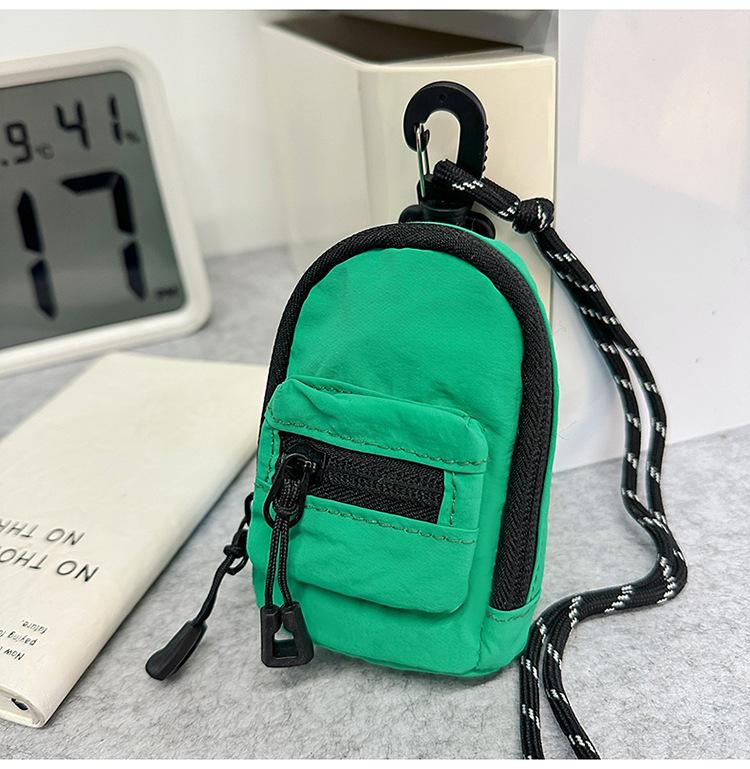 Mini Small Wallet, Shoulder Small Hanging Bag, Fashion Key Bag, Unisex, Lightweight and Versatile Change Bag, Oblique Span