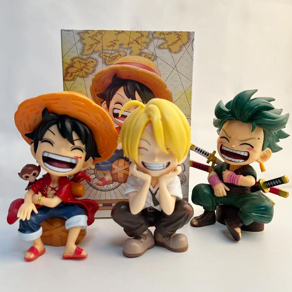 Winter New Hot- Chibi Sitting Figurines - Anime Peripherals Trendy Toys  Cartoon Sea Character Desktop Decor