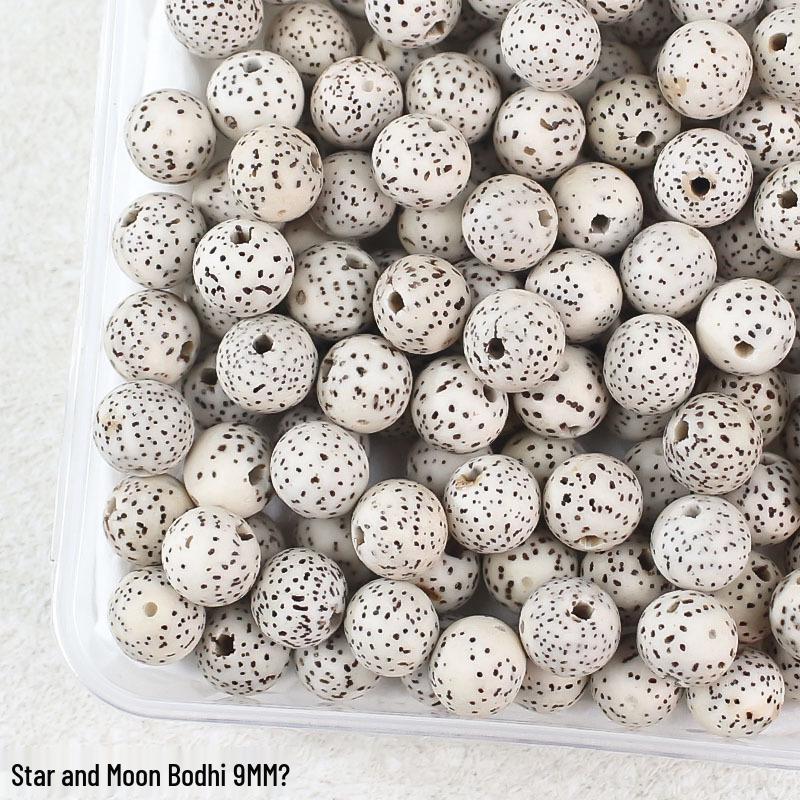 Vajra Star Moon Bodhi Beads - Raw Loose Beads for Handmade DIY Jewelry