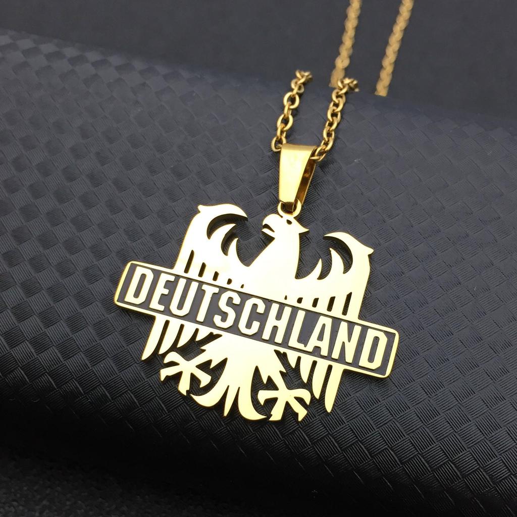 Stainless Steel German Eagle Necklace for Women - Simple and Stylish