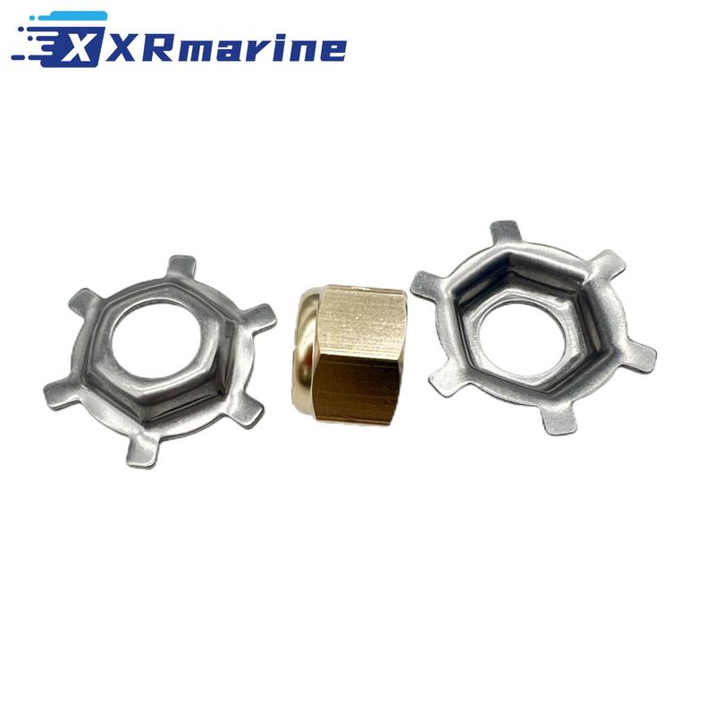 

XRmarine Prop Nut Tab Washer Kit for MerCruiser Sterndrive Alpha One Bravo 1 2 3 Drives 52707A1 18-3701