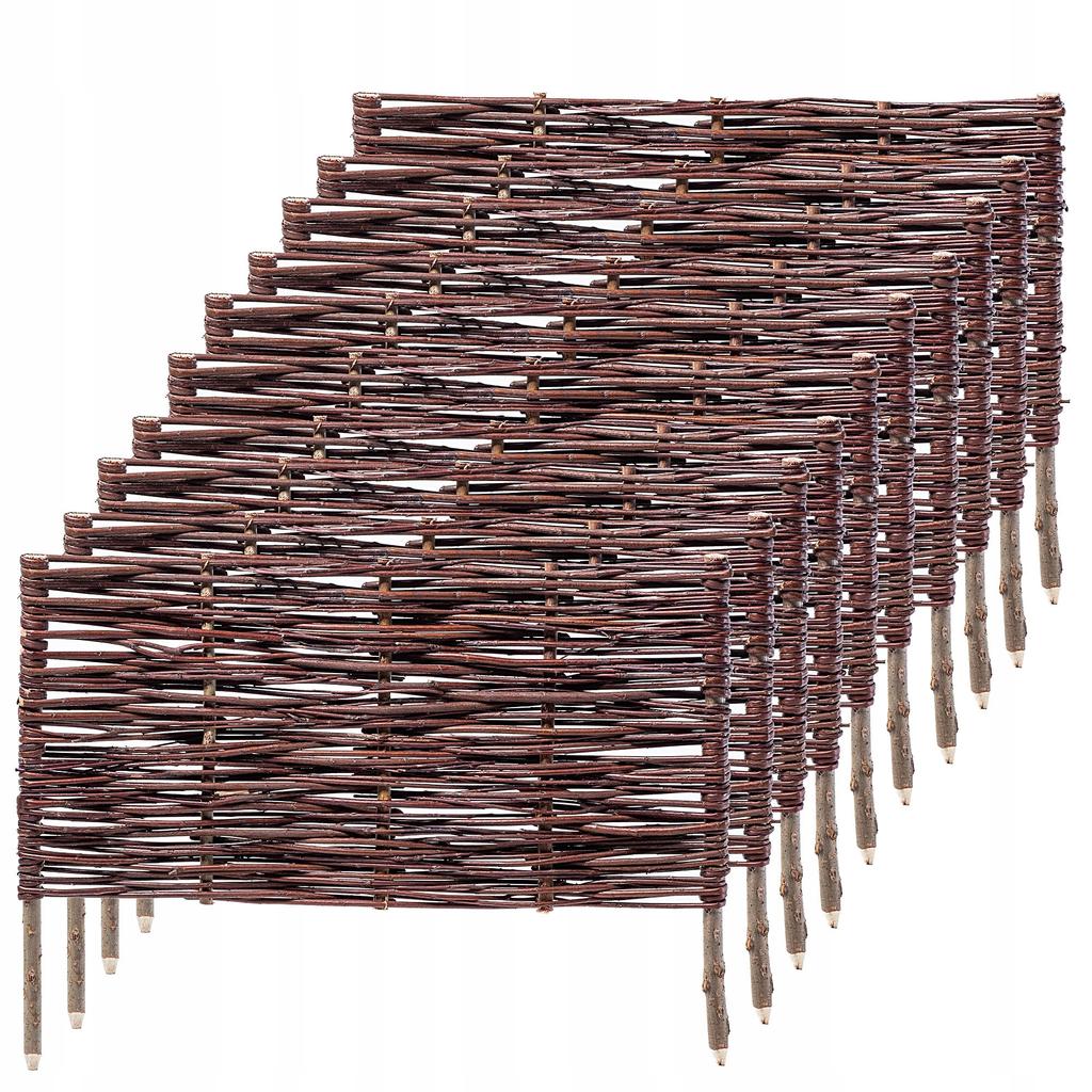 KADAX Wicker Palisade Fence Fence Edging