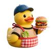 BBQ Duck Figurine Collectible Tabletop Duck Decoration Resin Duck Statue for Shelf Cabinet Bathroom Decor Ducks Enthusiasts Gift