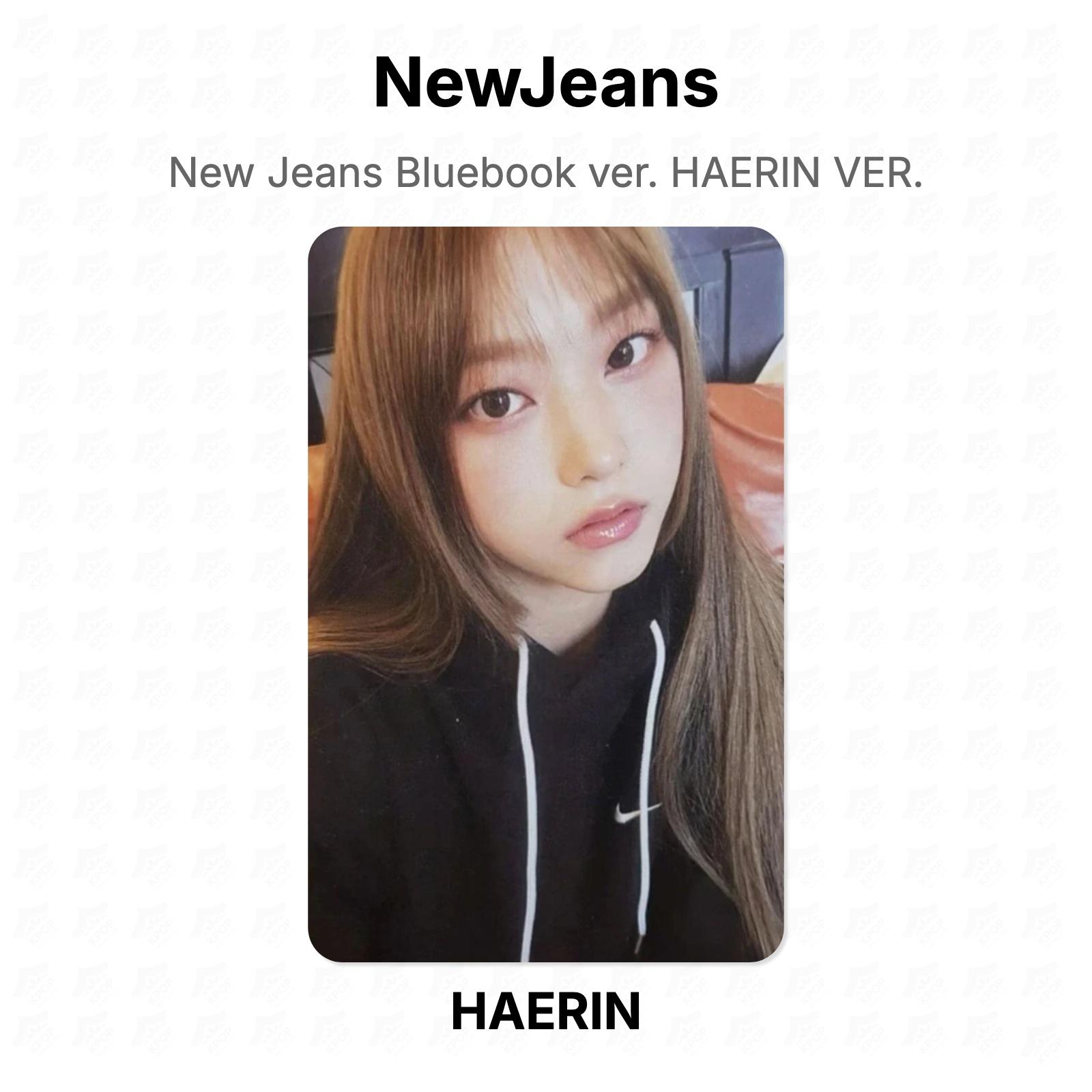 NewJeans Bluebook версия. ХЭРИН ВЕР. Официальная фотокарта HAERIN