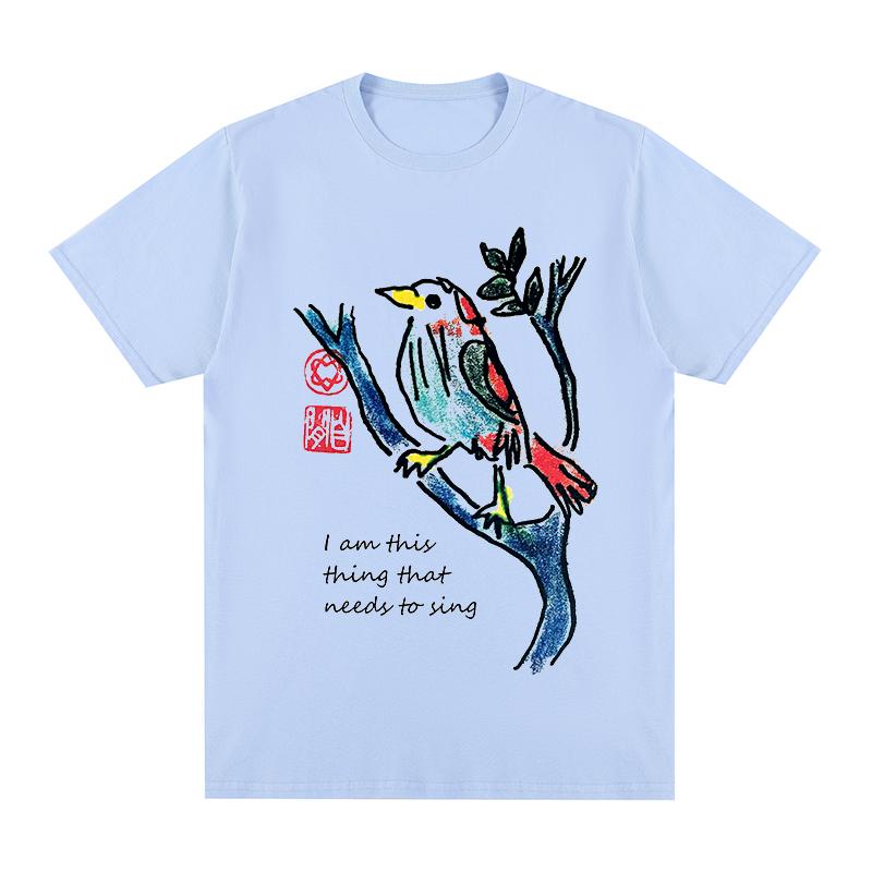 T-shirt Leonard Cohen i am this thing that needs to sing Cotone Uomo T-shirt Nuova TEE TSHIRT Top Donna Unisex