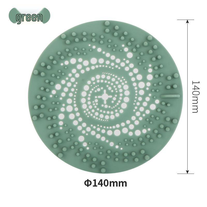 Anti-Clog Plastic Hair Filter for Bathroom Drain - Odor-Sealing Cover Plug