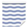 Wallpaper Stripes White and Blue, Blue Background for Living Room and Bedroom 50x1000
