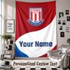 Wall Hanging Tapestry With Custom Name & Text, Stoke City FC Decorative Tapestry For Bedroom