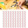 100PCS Insulated Clip 20A High Accuracy Process Elasticity with PVC Insulating Shth for Experimental Test Wire