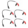 Set of 5 Universal Alligator Clip To Type C Power Cord Charging Solution for Any Device Compatibility Solar Applications