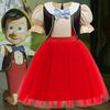 Pinocchio Girls 2-Piece Dress Set Party Princess Gown Red