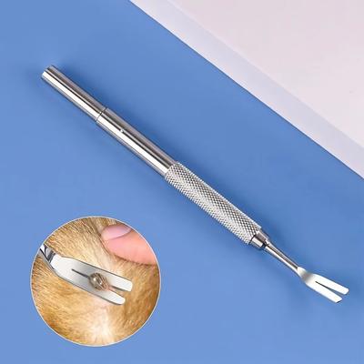 Stainless Steel Pet Flea Removal Tweezers Professional Tick Remover Tool Tick Removal Tool Cat Dog