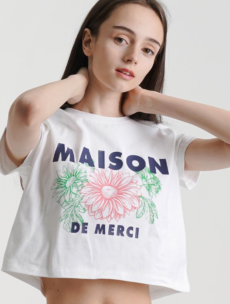 La Maison Studio Women S Maison Fleur Single Spandex Crop Top White Navy (Fcc2Ts424W) White Navy/S