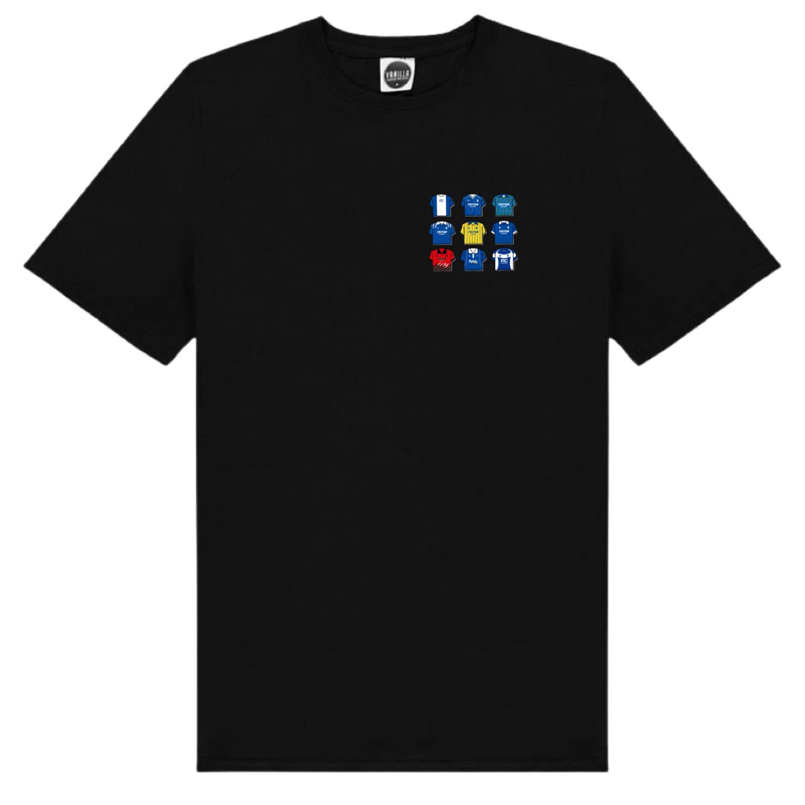 Birmingham FC T-Shirt Old Shirts Of The Past Logo Shirt M