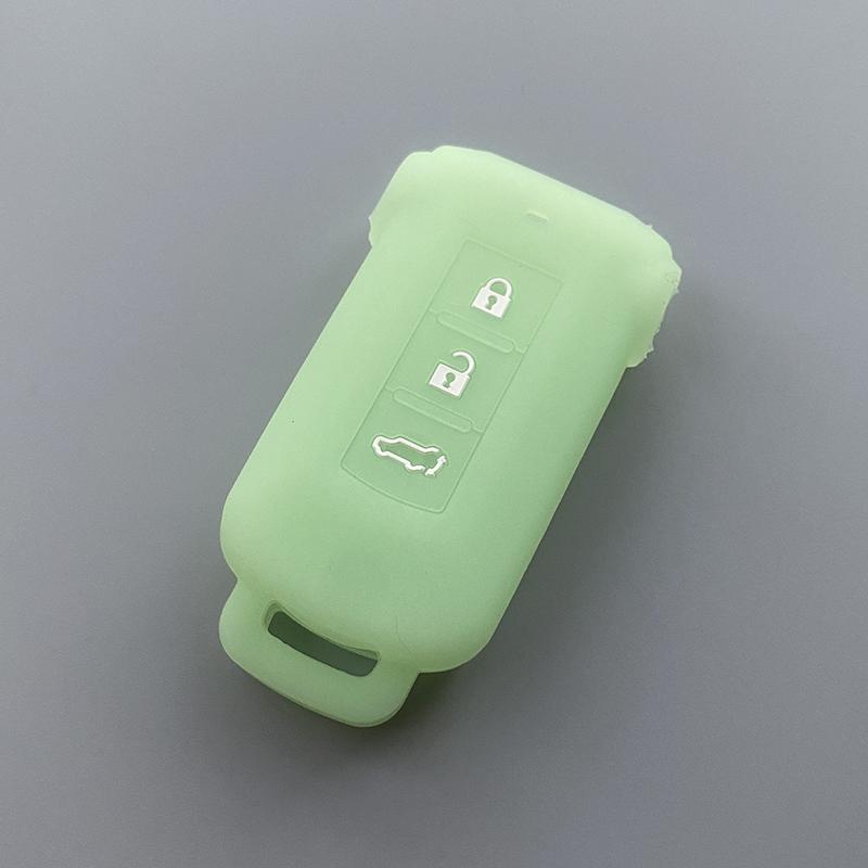 Silicone Car Key Cover Case for Mitsubishi Delica D5 Outlander 2014 Pajero Remote Key Car Accessories Bag