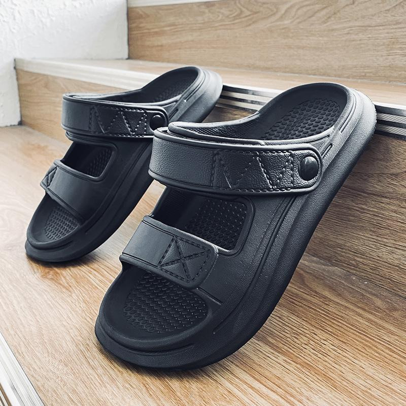 Fashion Slippers for Men, Summer Outer Wear, Non-Slip, Anti-Odor, Thick-Soled Sandals, Men's Summer Outdoor Dual-Use Beach Sandals