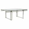 Table Basse - Marque - Blanc - Verre - 120 Cm
