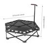 Foldable Fitness Trampoline, Adjustable Indoor/Outdoor Bouncer for Adults Kids and Home Gym and Home Workout.