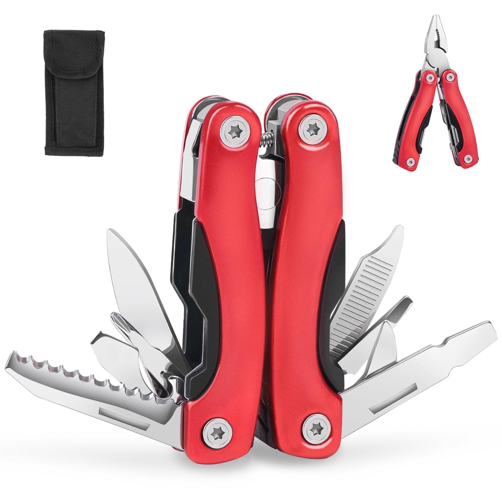 Multi-functional folding stainless steel pliers