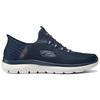 Skechers Summits Sport Slip-Ins Comfortable Soft Sole Low Top Casual Shoes Men Sneaker Deep-Blue 232457-NVY