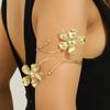 European and American jewelry creative bohemian bracelet exaggerated metal butterfly leaf hollow arm ring leaf arm bracelet