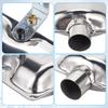 Muffler Upgraded Clamp Bracket Car Air Diesel Parking Heater Exhaust Pipe Stainless Steel For Car Truck Caravan Car Accessories