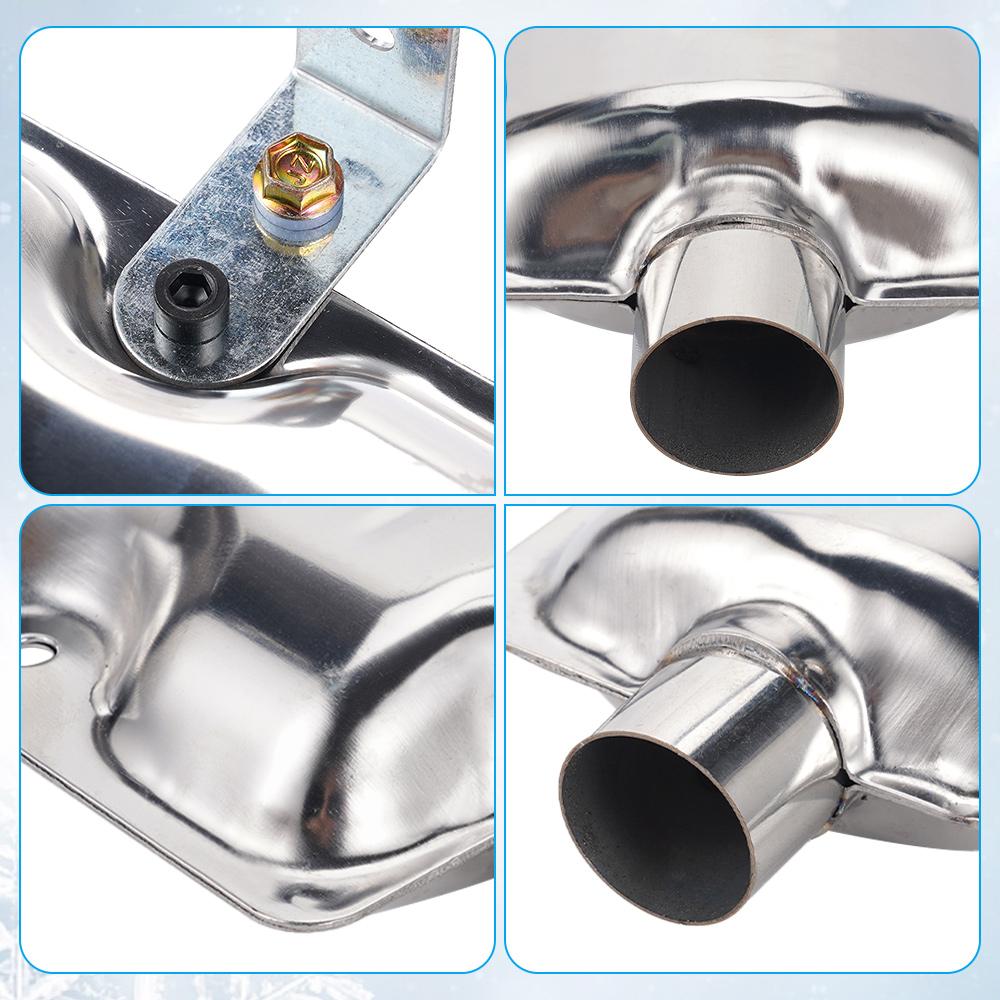 Muffler Upgraded Clamp Bracket Car Air Diesel Parking Heater Exhaust Pipe Stainless Steel For Car Truck Caravan Car Accessories