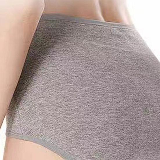 Women's High Waisted Underwear Ladies Breathable Soft Stretch Briefs Tummy Control Full Coverage Panties