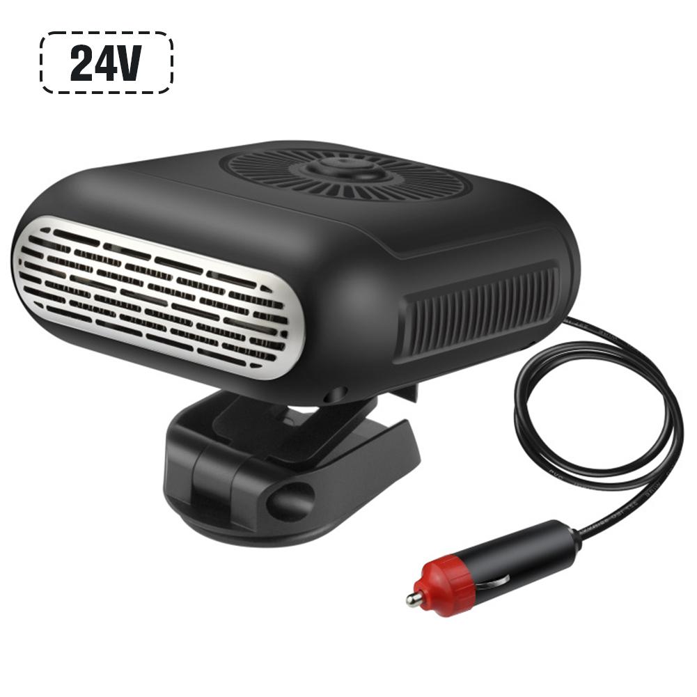 Electric Car Heater Air Cooler Fan 12V/24V Portable Demister Defroster Heating Fan 120W Dryer Windshield Defogging Accessroies