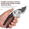 Professional SK85 Steel Pruning Shears, Heavy-Duty Garden Shears – Sharp Bypass Trimming Scissors for Tree Branch Cutting,
