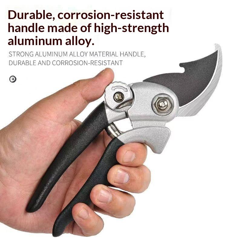 Professional SK85 Steel Pruning Shears, Heavy-Duty Garden Shears – Sharp Bypass Trimming Scissors for Tree Branch Cutting,