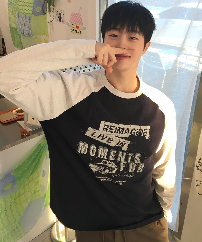 MINDBRIDGE Raglan Oversized Long Sleeve T-Shirt - 2 Colors
