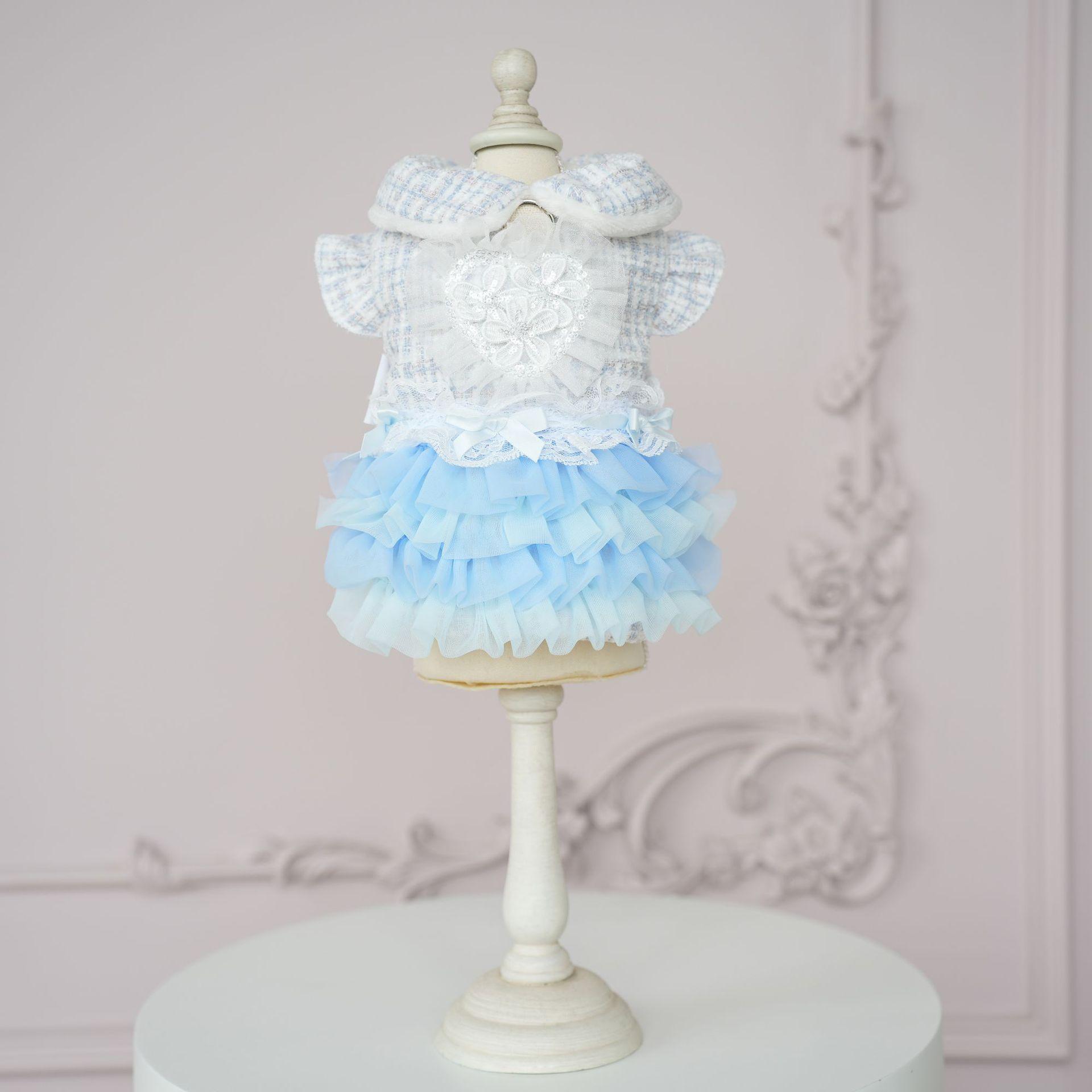 

Юбка для домашних животных Осень/Зима Юбка Love Flower Cake Одежда для маленьких и средних собак Юбка принцессы Одежда для щенков Рождественская одежда XL