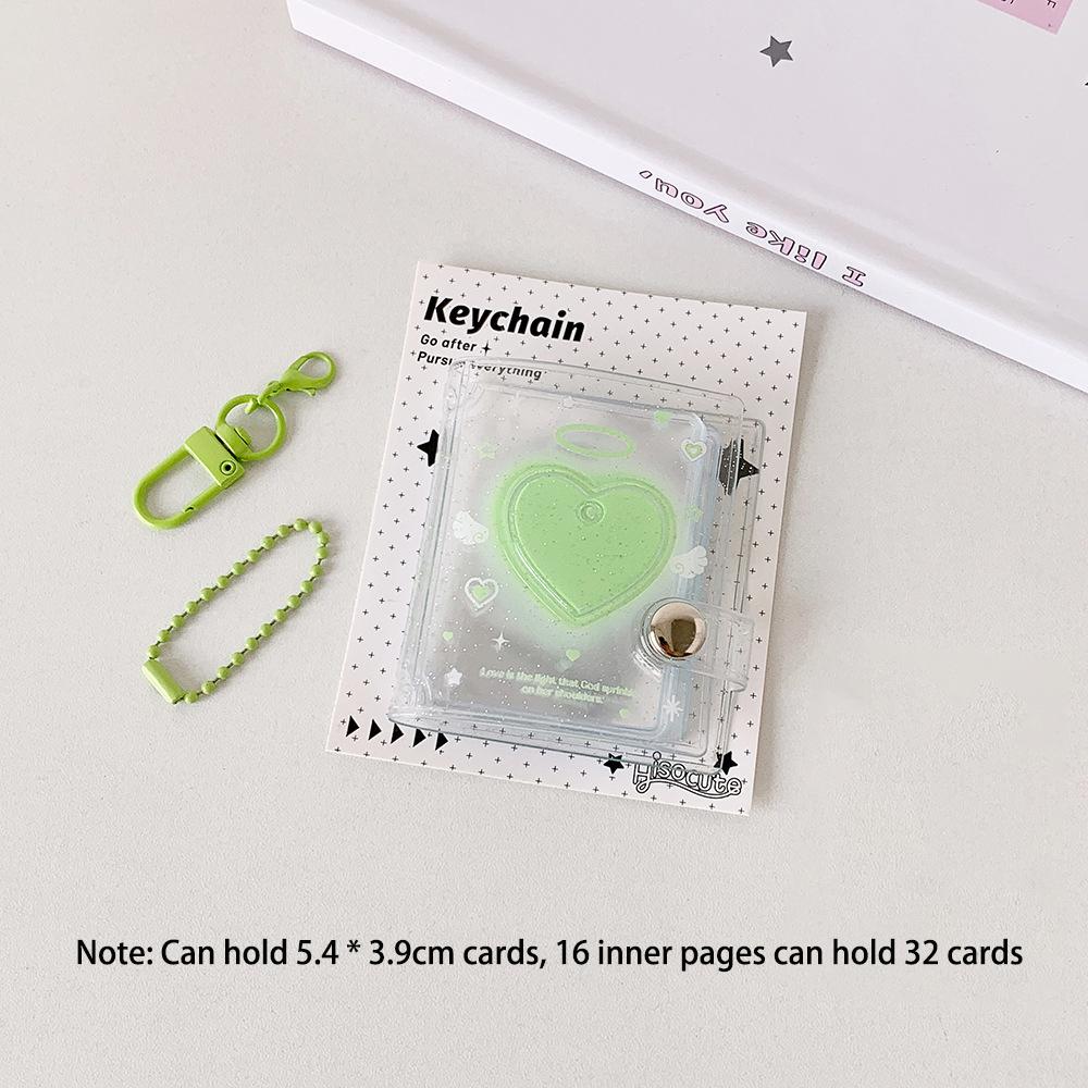 Transparent and Shiny 2-inch Card Book, Boutique Store, Keychain Pendant, Photo Album, Student Headshot, ID Photo Storage