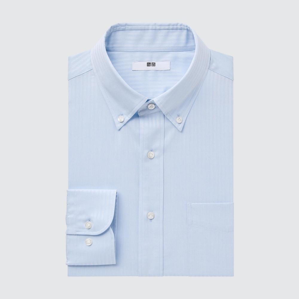 

UNIQLO JAPAN Fine cross dobby shirt buttondown collar long sleeves