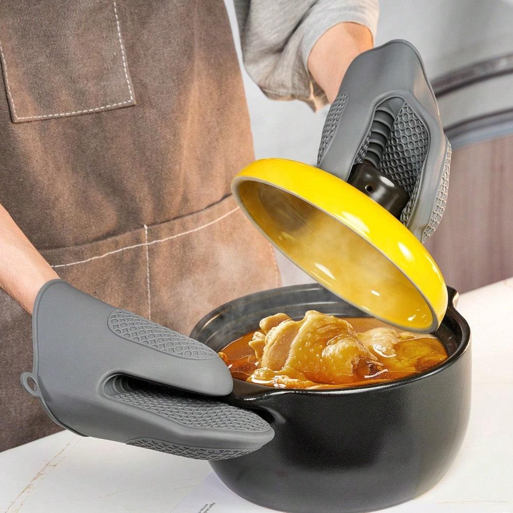 Anti-scalding Thickened Hand Clip Kitchen Insulation Gloves Household Oven Baking Tool