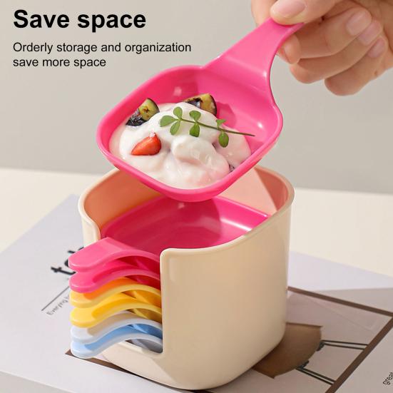 6Pcs Sauce Dish with Storage Rack Seasoning Dishes Dipping Bowls Small Food Storage Container for Candy Dessert Appetizer Nuts