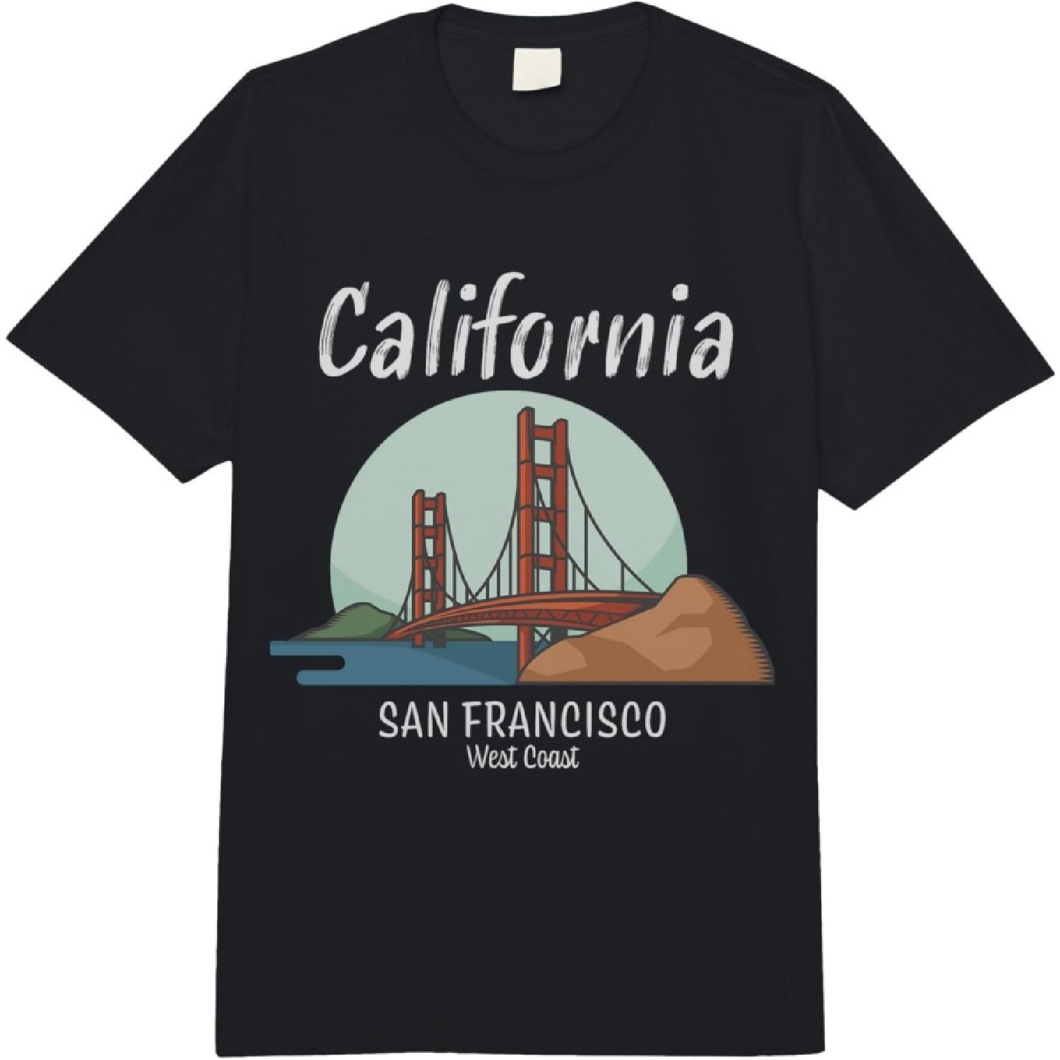 Golden Gate Bridge Gift Design _ California _ San Francisco Comfort Colors Adult Heavyweight T-shirt S
