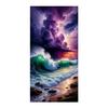 Diy Diamond Embroidery Dark Clouds Lightning Waves Scenery Large Size Diamond Painting Full Drill Landscape Mosaic Picture Jewelry Cross Stitch Kits