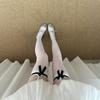 Bow Jk Long Knee Socks Children Summer Thin Lolita Velvet Sweet Ballet Style Suspenders Stockings