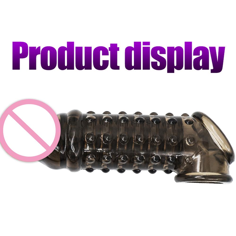 Delayed Ejaculation Penis Sleeve with G-spot Stimulation Function Spike Sleeve for Adults To Increase Passion Sex